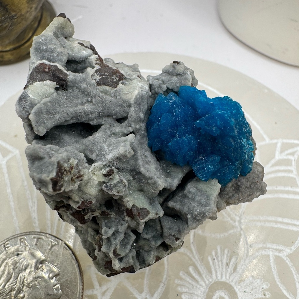 Canvasite flower on Heulandite Rare